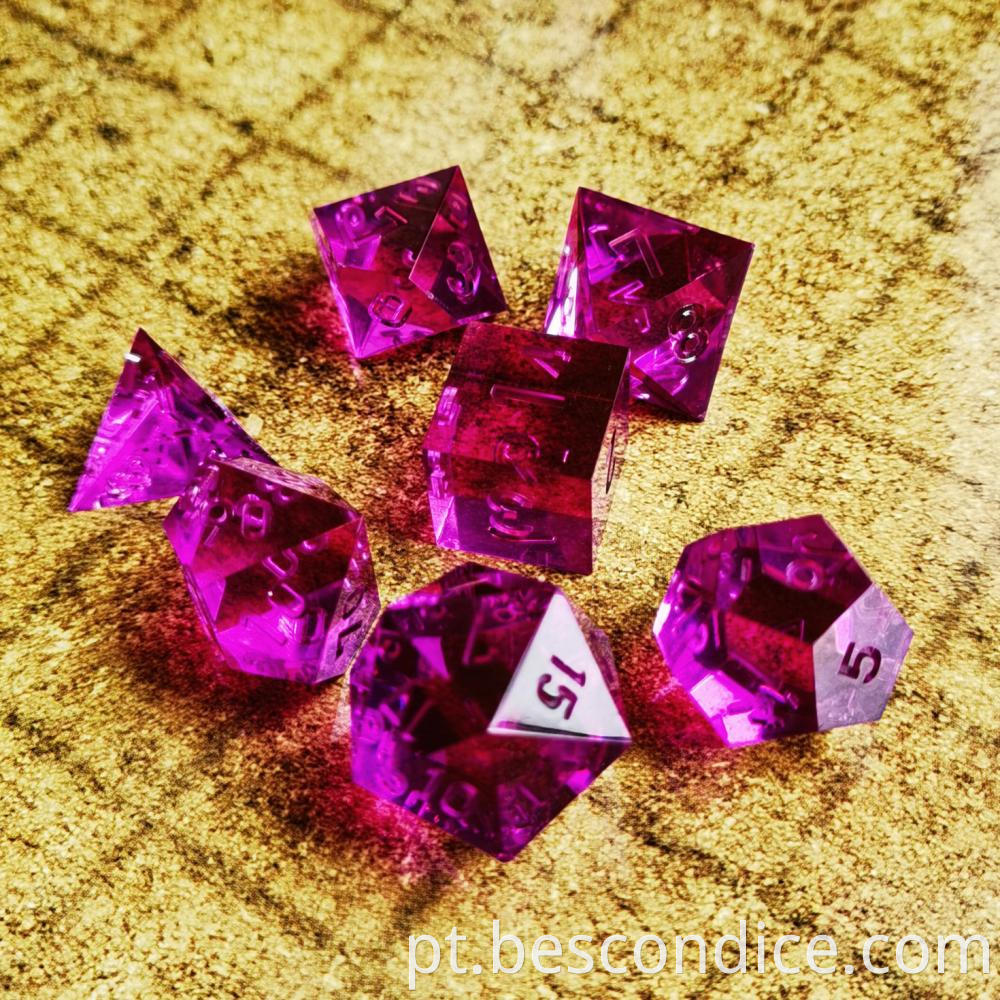 Colorful Crystal Handmade Poyhedral Dice 4